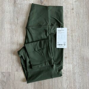 Athleta Salutation Tights- Aspen Olive